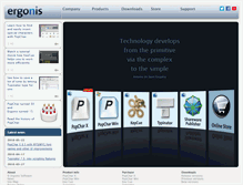 Tablet Screenshot of ergonis.com